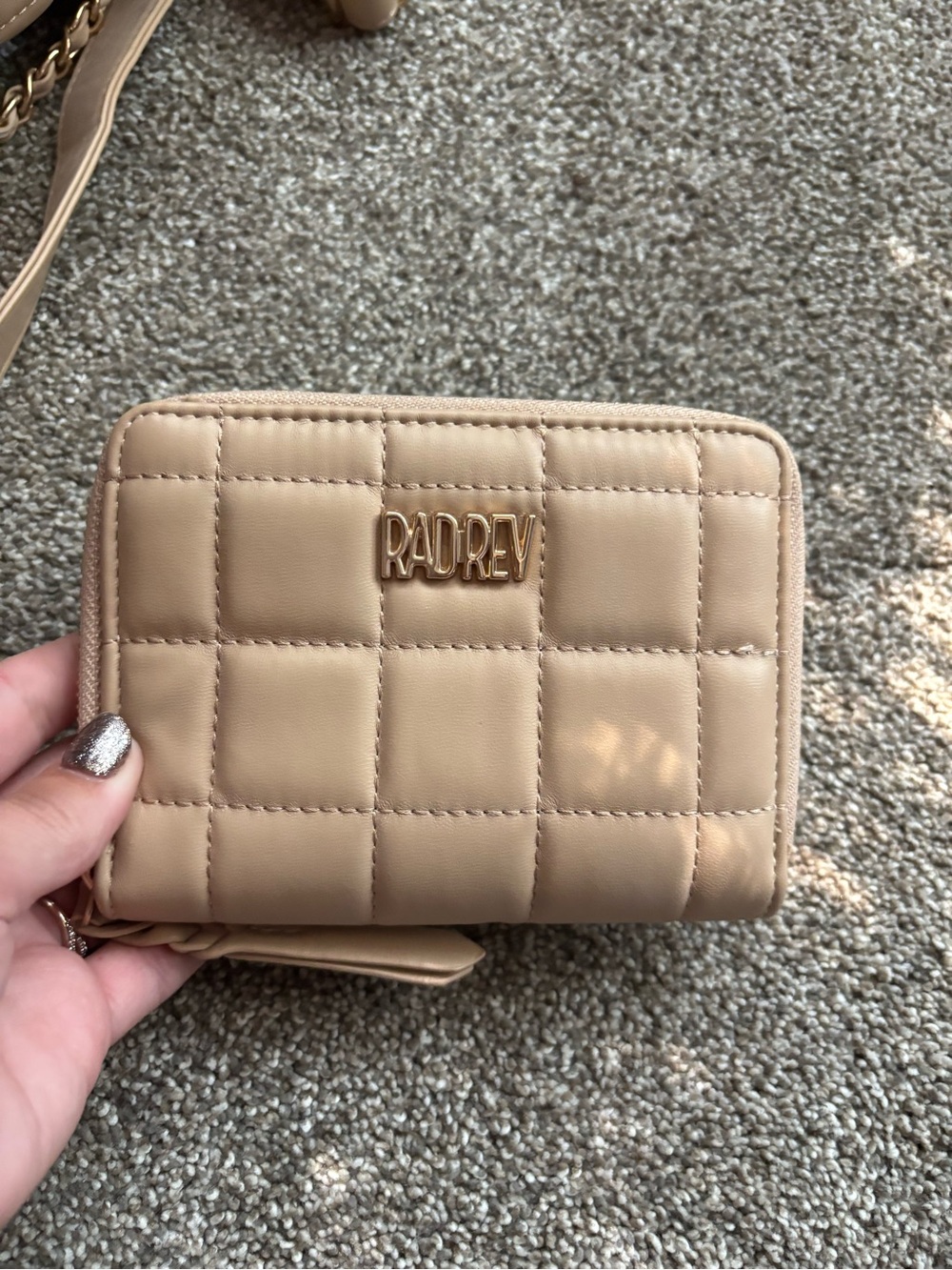 RADREV Quilted Zip lux Wallet